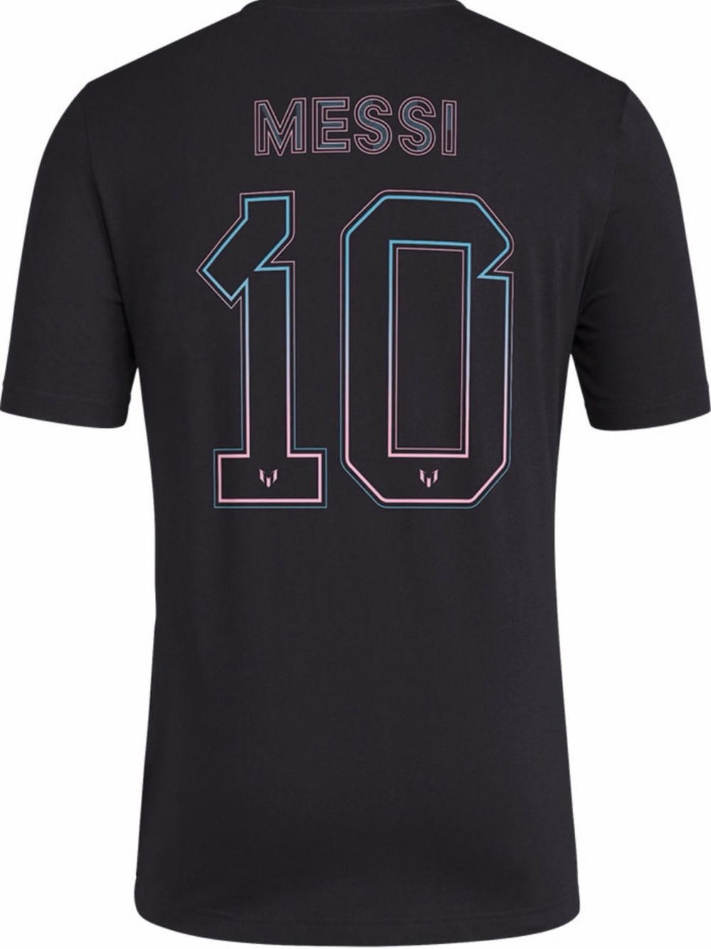 adidas Lionel Messi Cotton Tee Black XL Inter Miami CF Graphic Street Soccer Fan